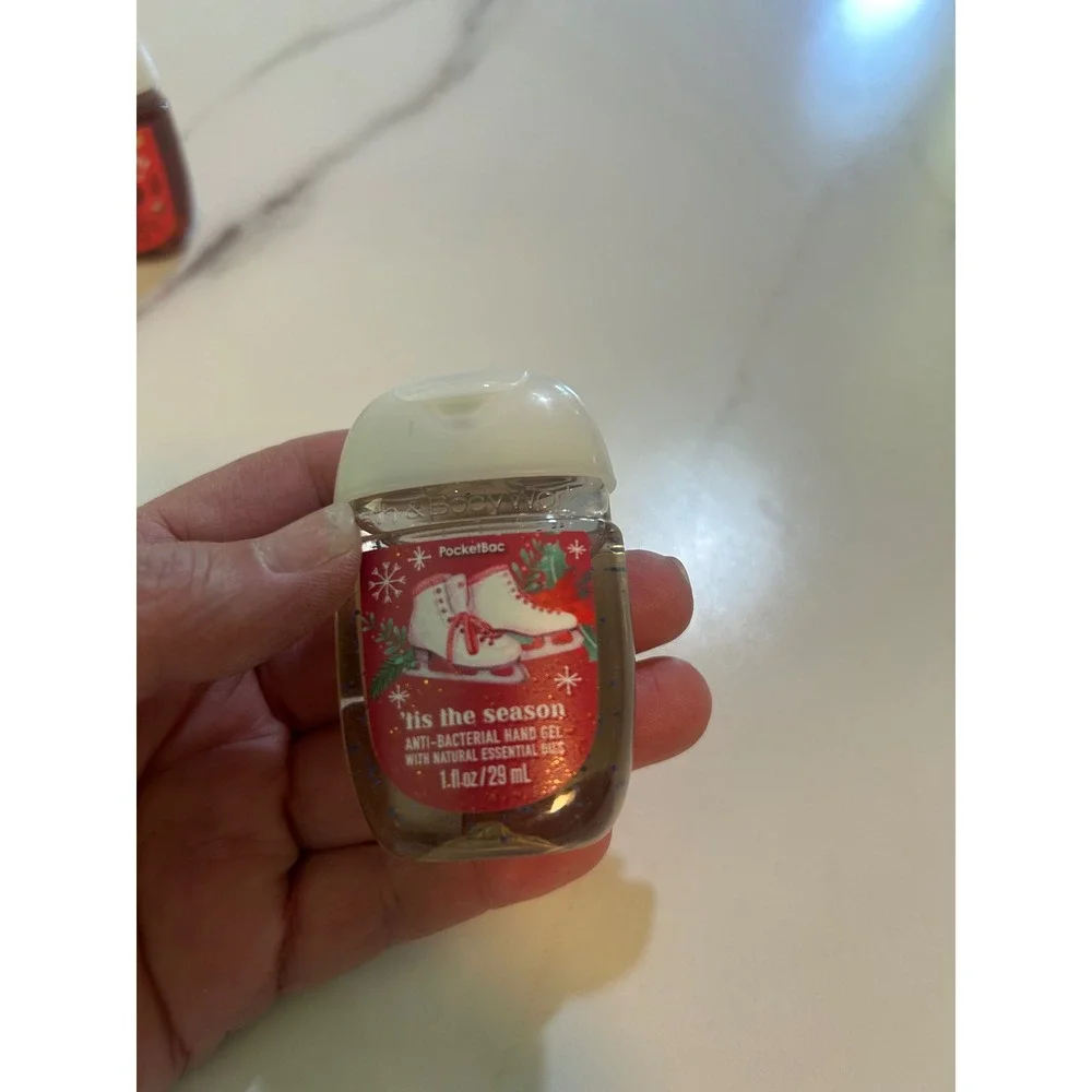 Bath & Body Works Hand Sanitizer Set Warm Vanilla Sugar Pumpkin Apple Tis Season